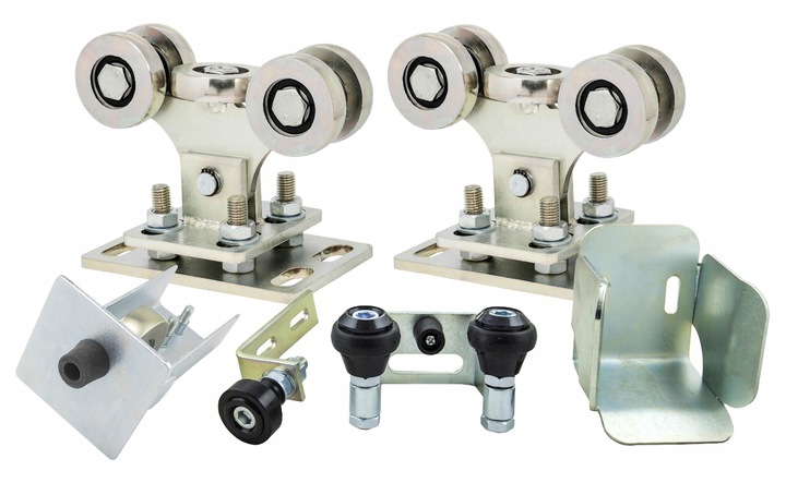 FULL ZESTAW wózek wózki rolki do bramy przesuwnej 70x70 MADE IN POLAND