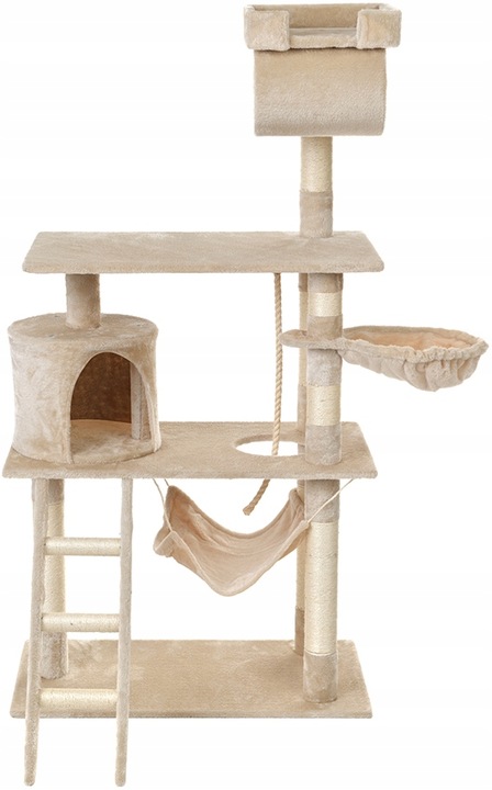 DRAPAK DLA KOTA WIEŻA LEGOWISKO DOMEK Z HAMAKIEM