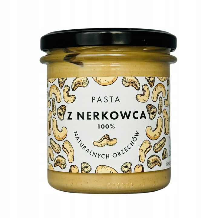 Pasta z nerkowca 300 g - Idealne smarowidło, 100% orzechów, Bez Dodatków