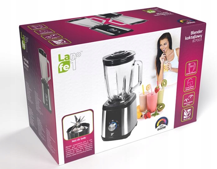 Blender kielichowy szklany LAFE BCP003 600W