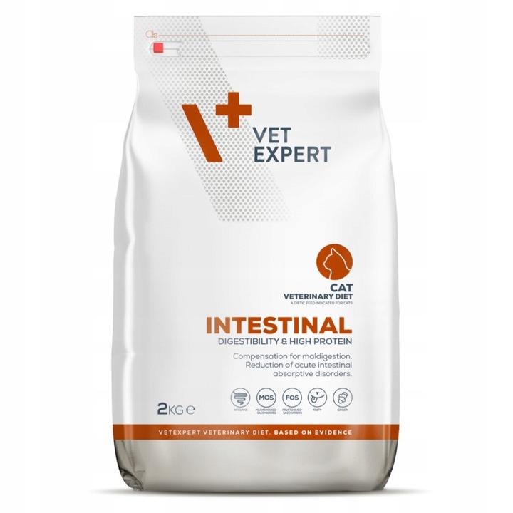 Vet Expert Intestinal 2kg Sucha Karma Dla Kotów z Zaburzeniami