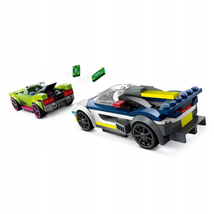 LEGO City Zestaw 60415 Pościg radiowozu za muscle carem auto + Torba LEGO