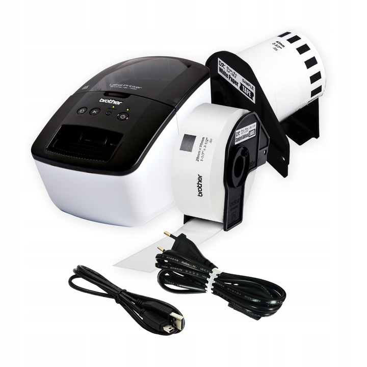Drukarka etykiet Brother QL-700 + etykiety DK
