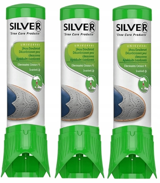 Odświeżacz dezodorant do butów Silver 3x100ml