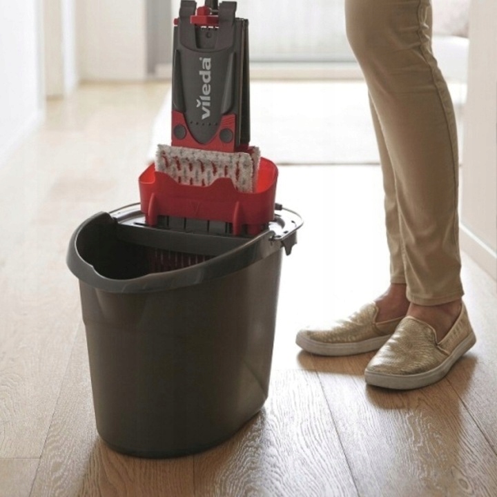 MOP VILEDA ULTRAMAX BOX ZESTAW WIADRO WYCISKACZEM DRĄŻEK WKŁAD