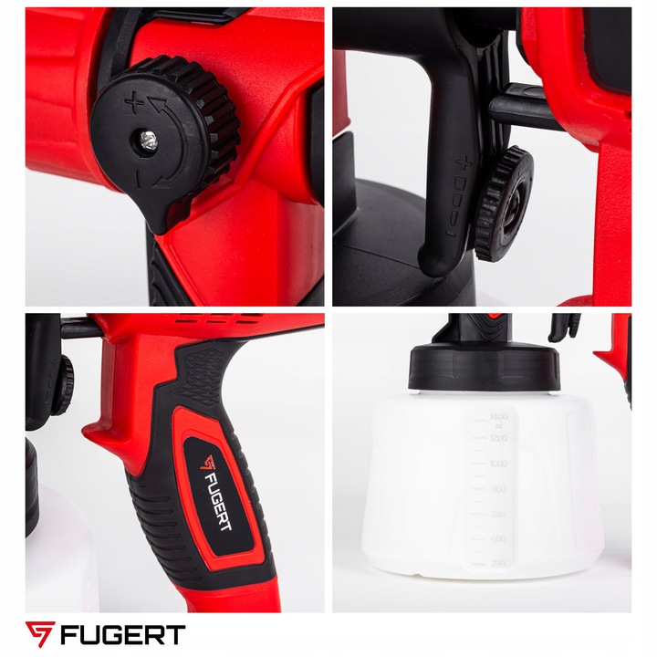 PISTOLET DO MALOWANIA ŚCIAN ELEKTRYCZNY NATRYSKOWY DO FARB 750W 5 DYSZ