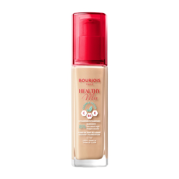 Bourjois Healthy Mix Clean Vegan Podkład do twarzy - 51W LIGHT VANILLA