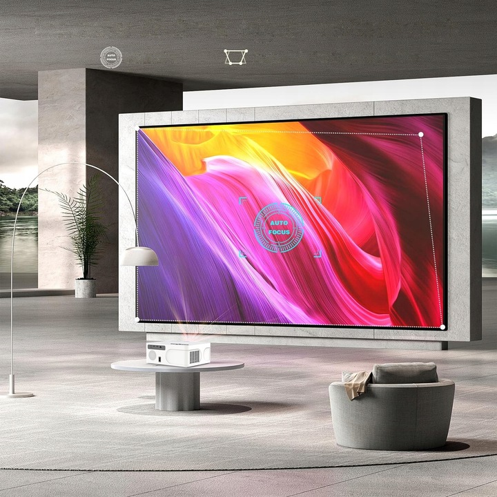 Projektor mini Rzutnik LED WiFi Android TV FULL HD 4K Autofocus do Telefonu