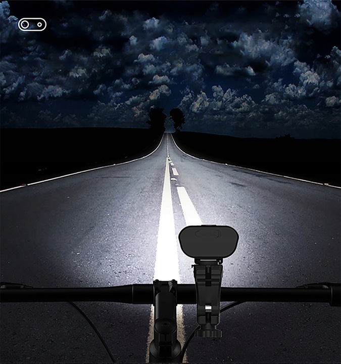 Lampka Rowerowa Światło PRZÓD TYŁ LED na rower kierownicę MOCNA USB 1800lm