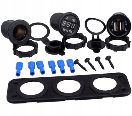 PLS37A GNIAZDO ZAPALNICZKI 12V USB 2.1A WOLTOMIERZ