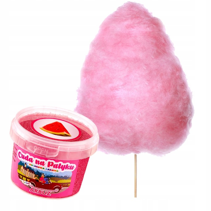 KOLOROWY Cukier do Waty Cukrowej do Maszyny Smakowy PATYCZKI ZESTAW