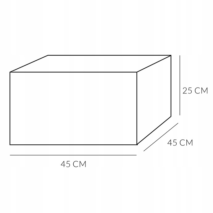 NOWOCZESNA PUFA PUF SIEDZISKO 45 CM KWADRATOWA DO SALONU PODNÓŻEK