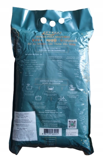 Ryż Jaśminowy Premium Phka Malis 5 Kg