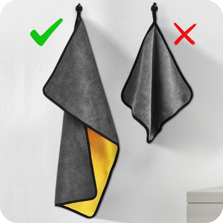 PUSZYSTY RĘCZNIK Z MIKROFIBRY 800g/m2 DO OSUSZANIA SAMOCHODU AUTA DETAILING