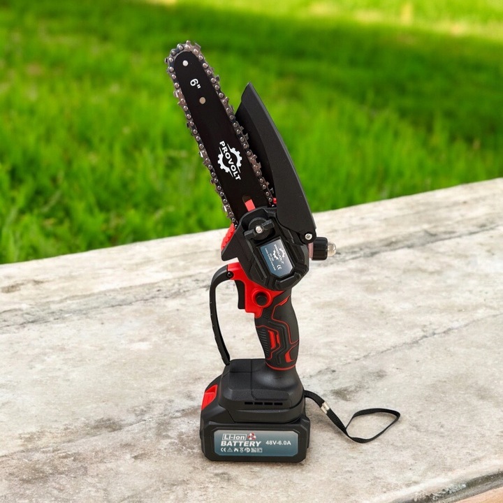 PIŁA ŁAŃCUCHOWA BEZSZCZOTKOWA AKUMULATOROWA PILARKA 6" + 8" CALI 2 AKU