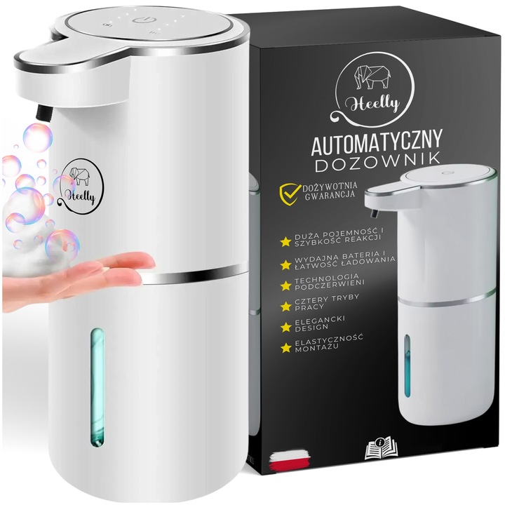 BEZDOTYKOWY AUTOMATYCZNY DOZOWNIK DO MYDŁA W PIANIE DYSPENSER DO PIANY