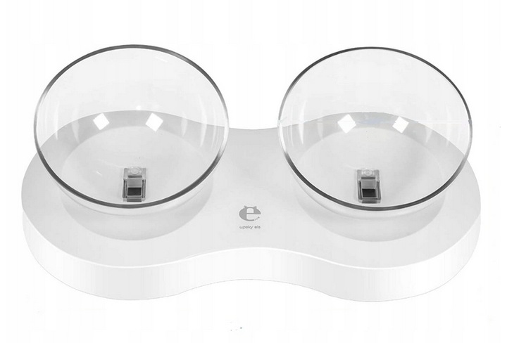 Podwójna Miska dla Kota Miska dla małego Psa Regulowana Antypoślizgowa