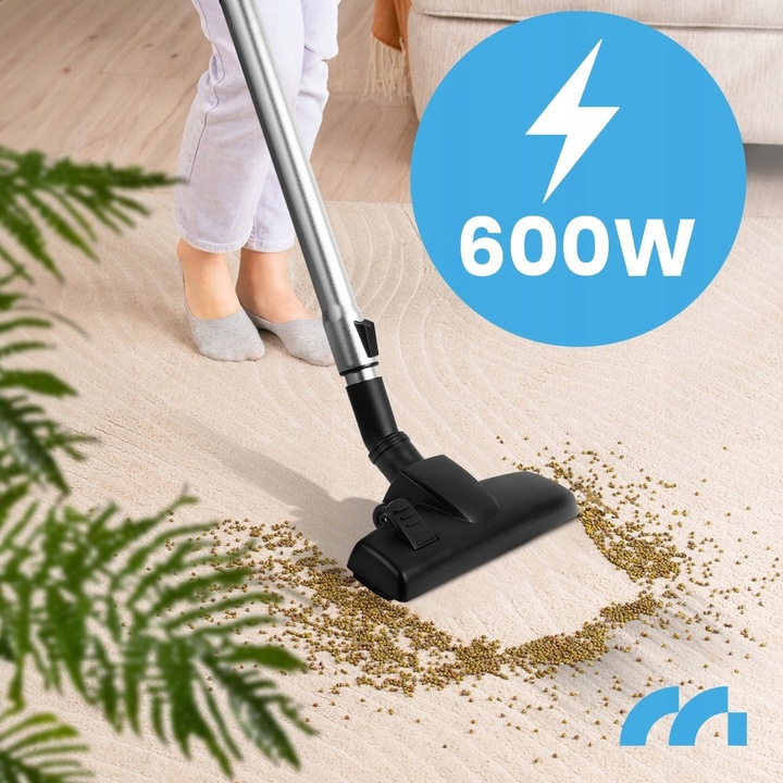 MOCNY LEKKI MAŁY ODKURZACZ RĘCZNY PIONOWY CYKLONOWY BEZWORKOWY NA