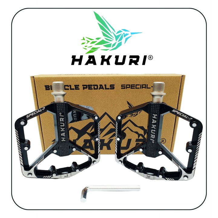 Pedały PLATFORMOWE ALUMINIOWE 3 ŁOŻYSKA Maszynowe Lekkie DH ENDURO MTB