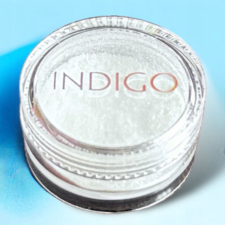 Indigo Efekt Glammer Silver lustrzany pyłek efekt perłowej tafli 0,5 g