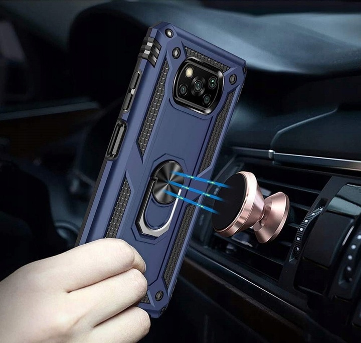 PANCERNE ETUI POKROWIEC CASE do XIAOMI POCO X3 / POCO X3 PRO +SZKŁO