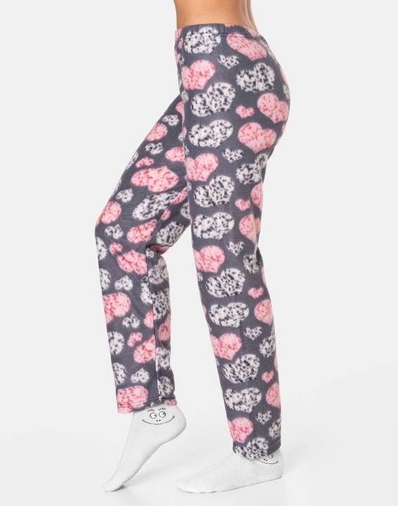 Ciepła Gruba Piżama Damska Futerko Polar Koszulka Spodnie Opaska ! 0370 r M