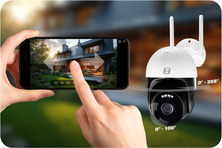 Kamera Obrotowa IP GSM 4G LTE SIM 3MPx 3MP AUDIO, WYKRYWANIE POSTACI