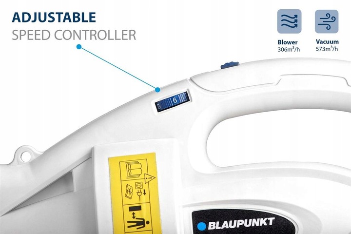 ODKURZACZ DMUCHAWA DO LIŚCI BLAUPUNKT REGULACJA 45L 3W1 ROZDRABNIACZ