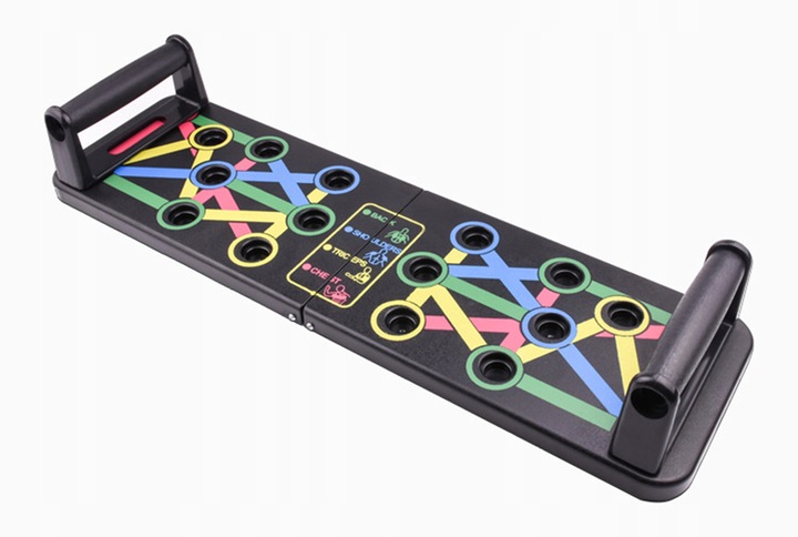 DESKA UCHWYTY DO POMPEK ĆWICZEŃ PLATFORMA PUSH UP BOARD WIELOFUNKCYJNA 14w1