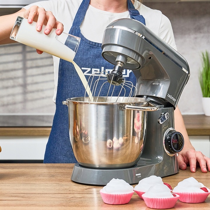 ROBOT KUCHENNY PLANETARNY ZELMER MIKSER WIELOFUNKCYJNY 3 MIESZADŁA 5L