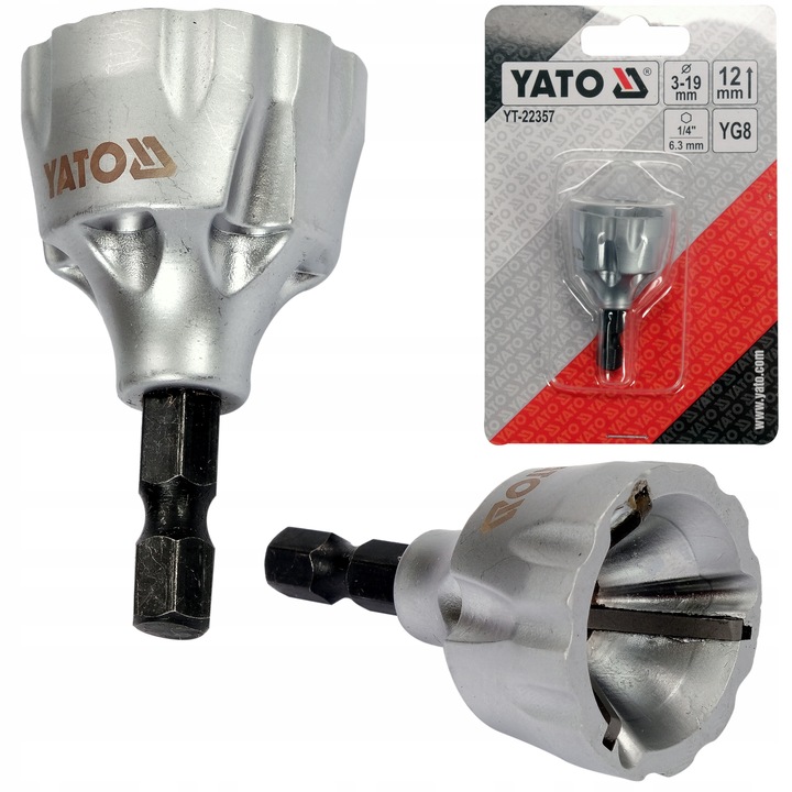 YATO GRATOWNIK DO GWINTÓW RUR ZEWNĘTRZNY 1/4" UNIWERSALNY 3-19 MM