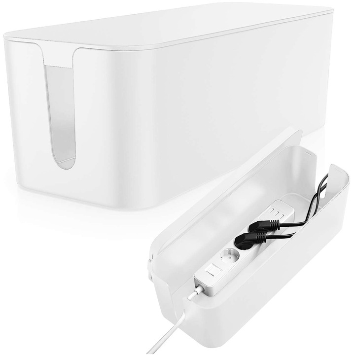 POJEMNIK PUDEŁKO ORGANIZER KABLI NA KABLE LISTWY M