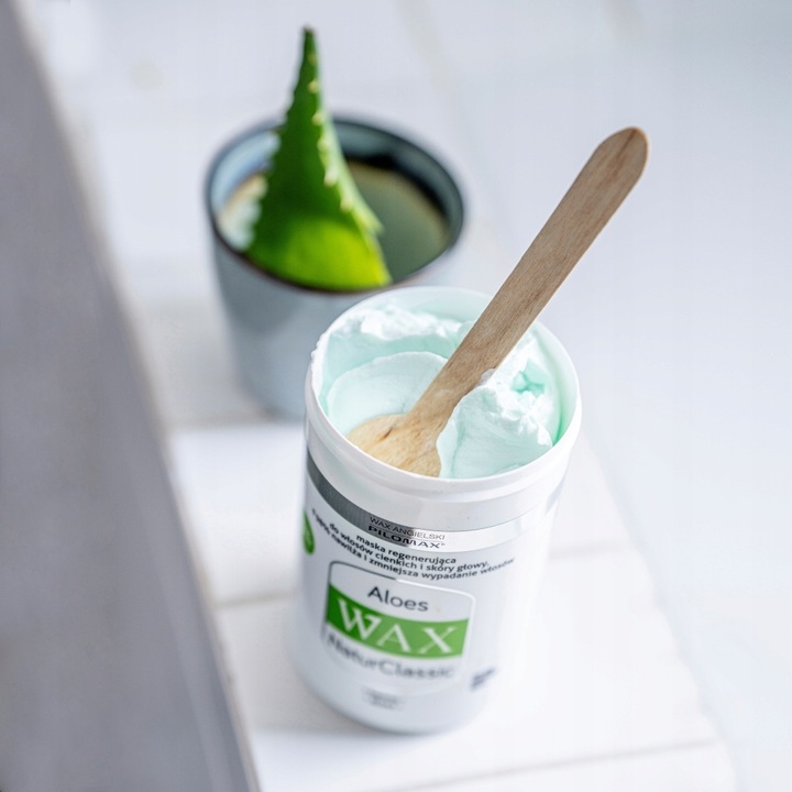 Maska do włosów cienkich przetłuszczających się i na skalp WAX Aloes 480ml