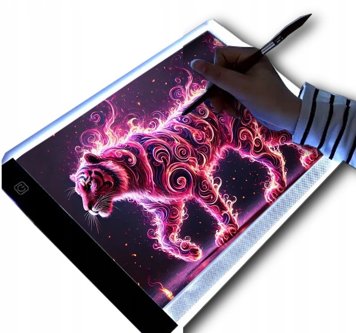 TABLET GRAFICZNY + SZABLONY! AUTA BRIGHTPAD DESK AKREŚLARSKA TABLICA LED