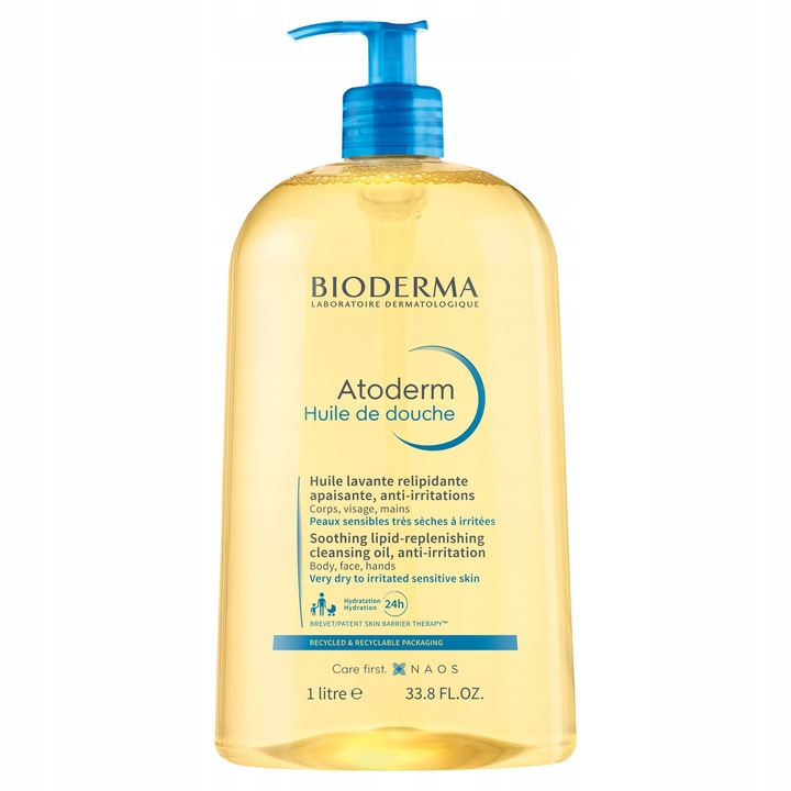 Zestaw Bioderma Atoderm Creme Ultra 500 ml + Olejek Nawilżający Huile 1L