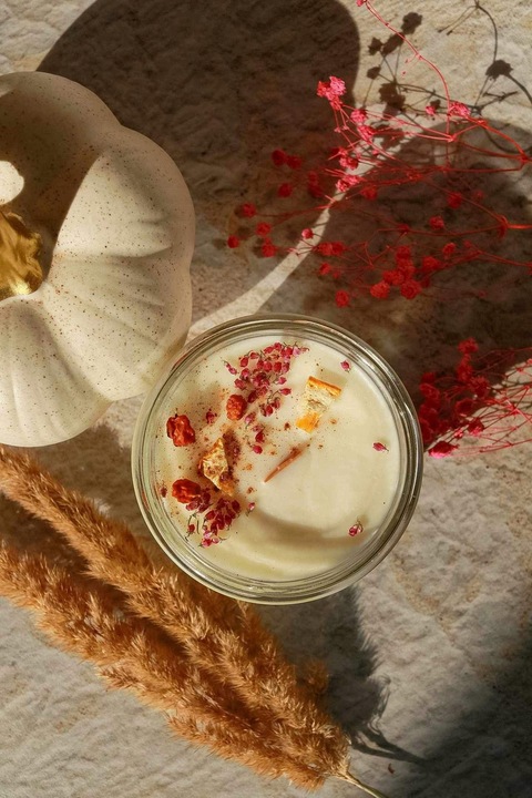 CIASTO DYNIOWE Zapachowa świeca sojowa pumpkin dyniowa jesienna
