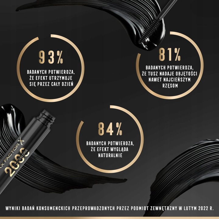 Max Factor 2000 Calorie - Tusz do Rzęs z Efektem 3x Objętości