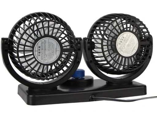 MOCNY WIATRAK WENTYLATOR SAMOCHODOWY PODWÓJNY 12V