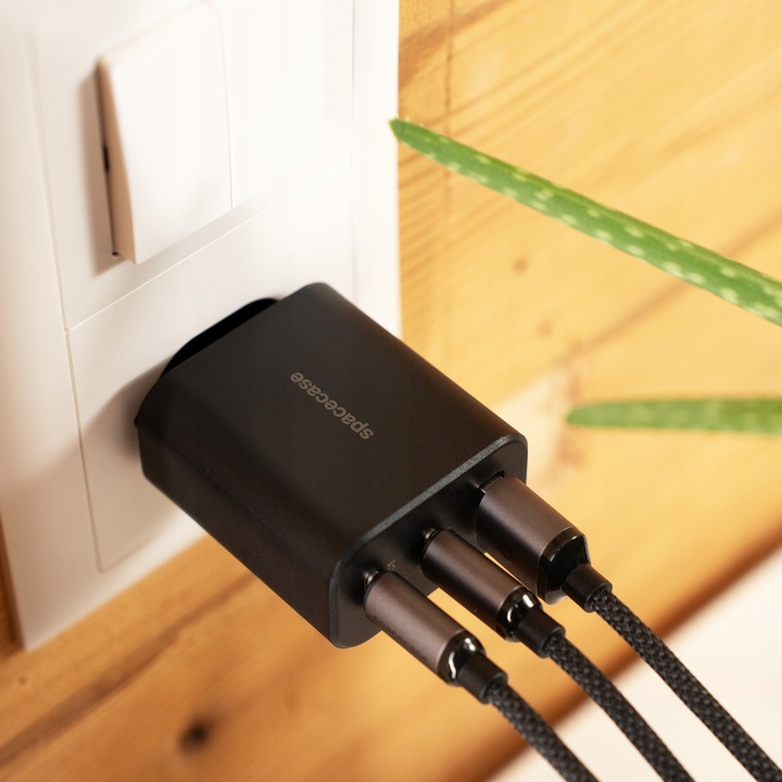 SZYBKA ŁADOWARKA SIECIOWA DO TELEFONU 3X USB USB-C TYP-C 30W QUICK CHARGE