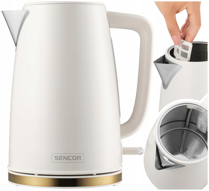CZAJNIK ELEKTRYCZNY BEZPRZEWODOWY 1,7 L SENCOR 2200 W Z FILTREM