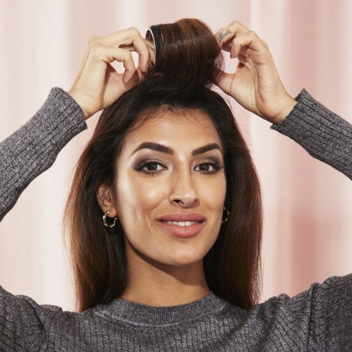 Zestaw Wałki do włosów różne rozmiary + spinki 18el Czarne loki fale