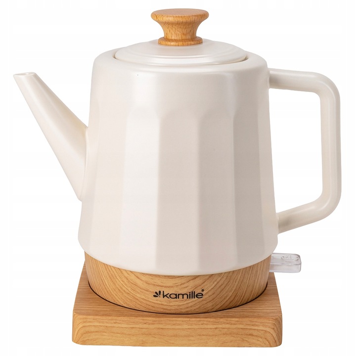 CZAJNIK ELEKTRYCZNY BEZPRZEWODOWY CERAMICZNY KAMILLE 1500 W 1,5 L