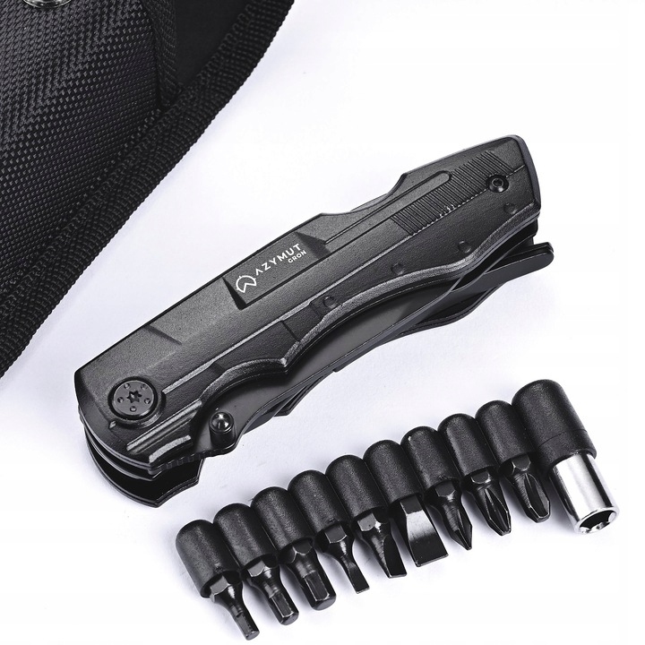 MULTITOOL AZYMUT GRON Narzędzie Wielofunkcyjne 9 BITÓW SCYZORYK na PREZENT