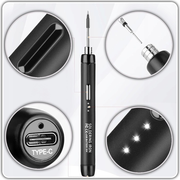 ZESTAW LUTOWNICA BEZPRZEWODOWA OPOROWA KOLBOWA GROT USB-C