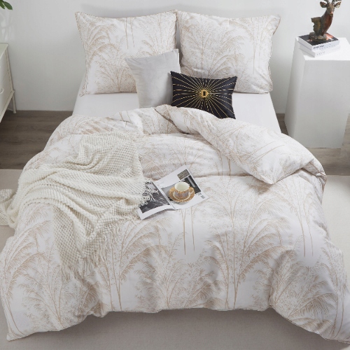 JASNA POŚCIEL 220x200cm + 2 POSZEWKI ELEGANCKA Z LAMÓWKĄ 100% BAWEŁNA