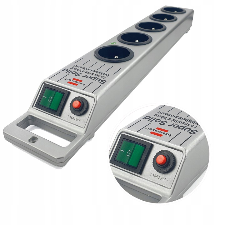 LISTWA ZASILAJĄCA Przedłużacz 5 Gniazd Kabel 2,5 m BRENNENSTUHL