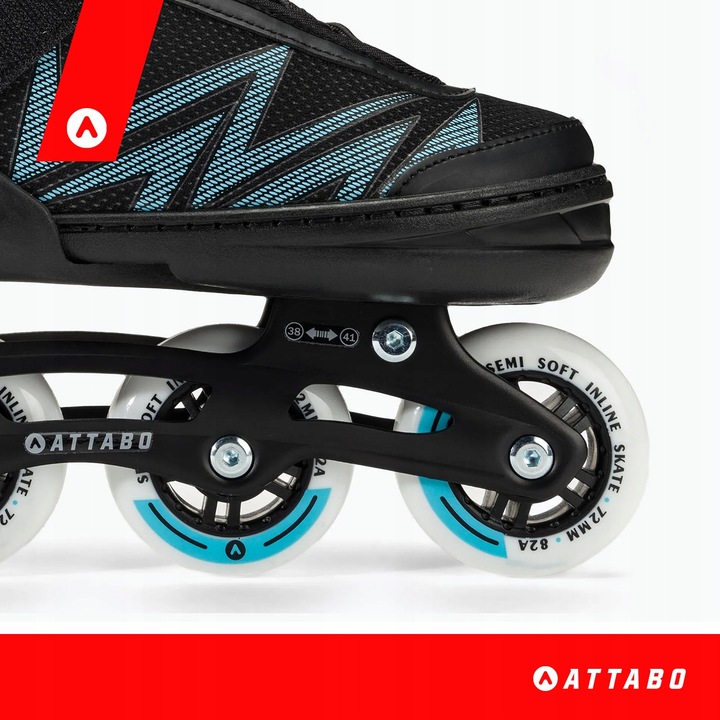 Łyżworolki dziecięce ATTABO 2w1 rolki i łyżwy Kylo L (38-41) Regulowane