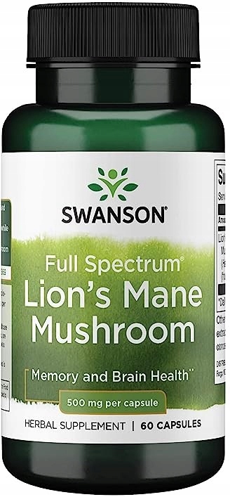 SWANSON FS LIONS MANE (soplówka jeżowata) 60kaps