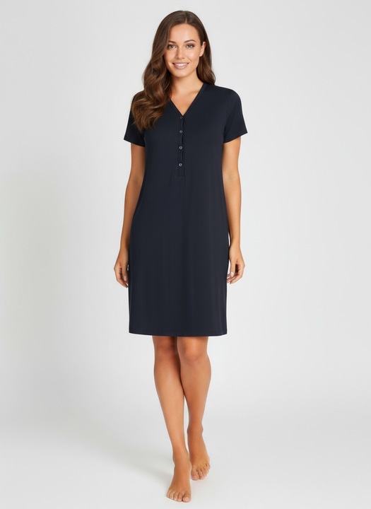 Rozpinana koszula nocna ciążowa do karmienia bawełniana L / XL