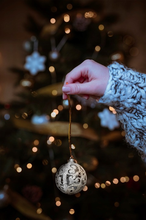 ZESTAW BOMBEK na Choinke 100szt Silver mix Bombki Choinkowe Świąteczne